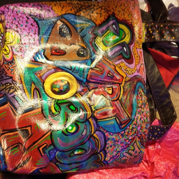 Phuckculture Custom Leather Trashion Purse 👜 Punk - Picture 3 of 3